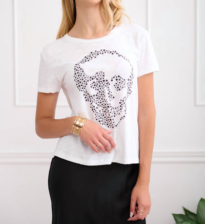 Chrldr Star Skull T-shirt In White