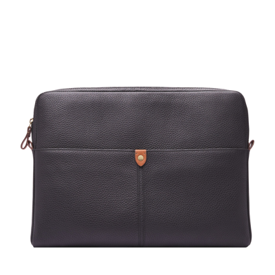 Fossil Men's Gifts Leather Laptop Sleeve In Black