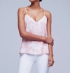 L AGENCE JANE CAMISOLE TANK TOP IN ROSE TAN MULTI TROPICAL TOILE