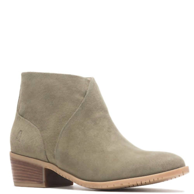 Hush Puppies Sienna Worryfree Suede Boots In Olive In Green