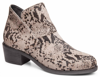 ME TOO ZEST COOL SNAKE ANKLE BOOTIES IN GREY