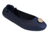 LINDSAY PHILLIPS WOMEN'S INTERCHARGEABLE BALLET FLAT SHOES IN NAVY