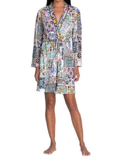 Johnny Was Morocco Sleep Robe In Multi In Blue