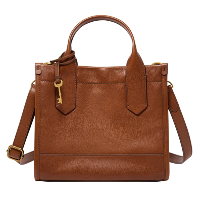 Fossil Rachel Small Leather Satchel In Brown