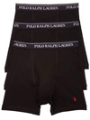 Polo Ralph Lauren Classic Fit Cotton Wicking Boxer Brief 3-pack In Black