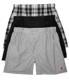 Polo Ralph Lauren Classic Fit Woven Boxer 3-pack In Black Combo