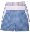 POLO RALPH LAUREN CLASSIC FIT WOVEN BOXER 3-PACK