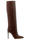 Paris Texas Fondant Brown Crocodile-effect 105mm Knee-high Boots In Brown
