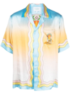 Casablanca La Danse Printed Short-sleeved Shirt In Multi