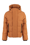 Dsquared2 Hooded Down Jacket In Orange