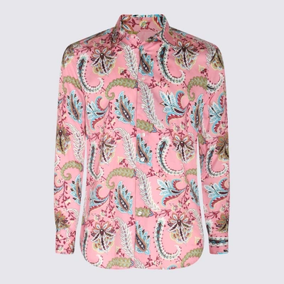 Etro Paisley-print Cotton Shirt In Pink