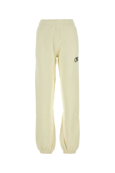 Off-white Off White Pants In Beige/black