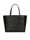 Dolce & Gabbana Women Dg Logo Medium Shopping Bag In Black