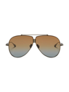 Valentino Eyewear Aviator Frame Sunglasses In Black