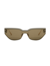 Dior Women's Club M3u Mask Sunglasses In Dark Green