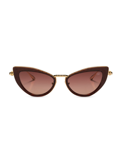 Valentino Women's  Viii 50mm Cat Eye Sunglasses In Red