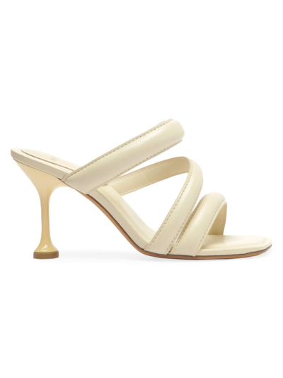 Alexandre Birman Women's Becca 100mm Leather Sandals In Hay