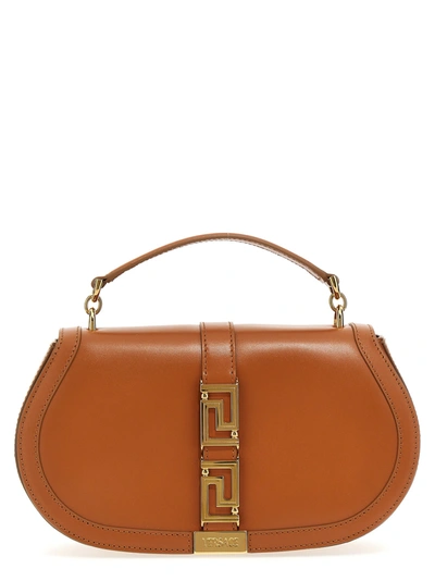 Versace Greca Hand Bags Beige