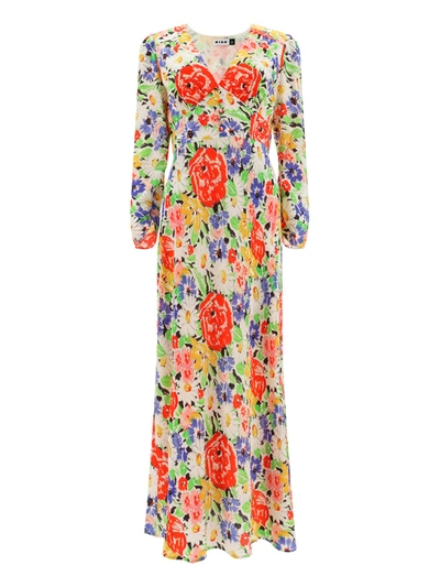 Rixo London Selma Floral-print Silk Midi Dress In Multi Spring Meadow