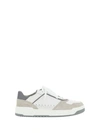Brunello Cucinelli Suede-trimmed Full-grain Leather Sneakers