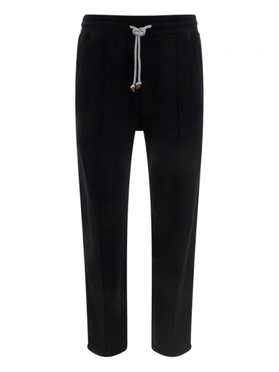 Brunello Cucinelli Cotton Sweatpants In Black