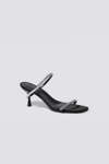 Jonathan Simkhai 65mm Siren Leather & Crystal Sandals In Black