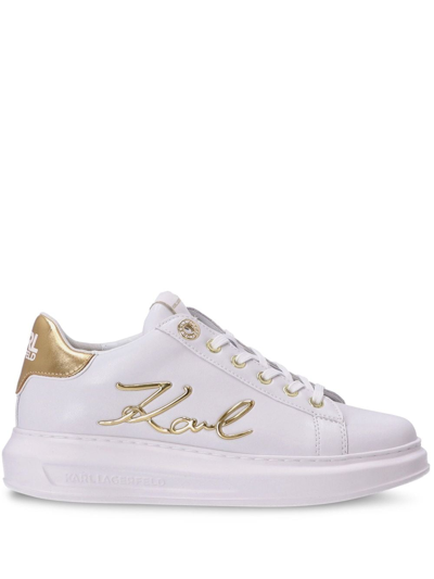 Karl Lagerfeld Kapri Karl Ikonic Low-top Sneakers In White