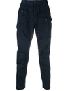 Dsquared2 Slim-fit Cargo Trousers In Black