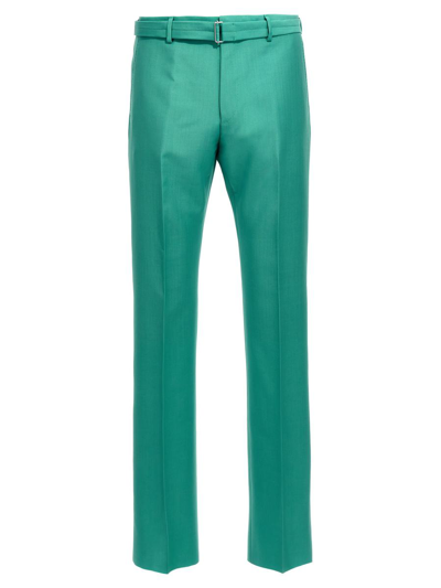 Lanvin Belted Pants In Green