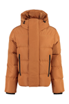 Dsquared2 Hooded Down Jacket In Orange