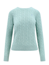 Polo Ralph Lauren Julianna Cable-knit Wool-cashmere Jumper In Green