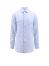 Loro Piana Men's Andrew Long-sleeve Linen Shirt In Blue