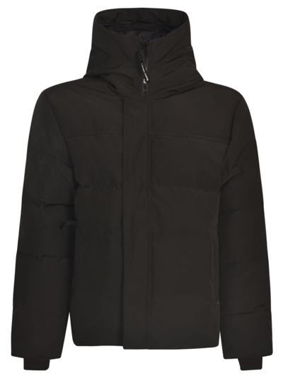 Canada Goose Concealed Hooded Padded Jacket In Black
