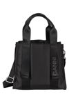 GANNI RECYCLED TECH SMALL TOTE