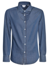 BRUNELLO CUCINELLI LONG-SLEEVED BUTTONED T-SHIRT