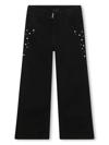 GIVENCHY PEARL-EMBELLISHMENT WIDE-LEG JEANS