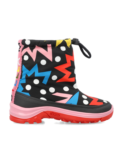 Stella Mccartney Kids' Nylon Snow Boots In Multicolor