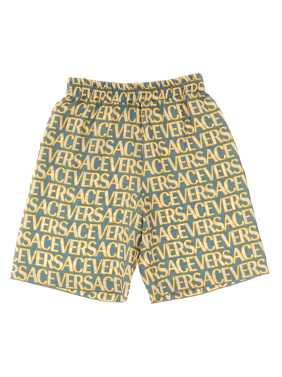 Versace Kids' Bermuda  Allover Capsule La Vacanza In Multicolor