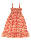 Versace Printed Cotton Poplin Dress In Multicolor