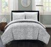 Chic Home Design Alligator 7 Piece Comforter Set Faux Fur Micro Mink Alligator Skin Bed In A Bag Bed In Gray