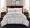 Chic Home Design Alligator 7 Piece Comforter Set Faux Fur Micro Mink Alligator Skin Bed In A Bag Bed In White