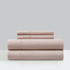 Chic Home Design Ashlan 4 Piece Sheet Set Super Soft Solid Color With Piping Flange Edge Design In Pink