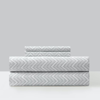 Chic Home Design Alanah 3 Piece Sheet Set Super Soft Contemporary Striped Chevron Pattern Design In Grey