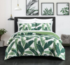 CHIC HOME DESIGN CHIC HOME DESIGN BORREGO PALM 6 PIECE QUILT SET STITCHED PALM TREE PRINT BED IN A BAG