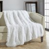 Chic Home Design Juneau Throw Blanket Cozy Super Soft Ultra Plush Decorative Shaggy Faux Fur With Mi In White