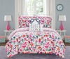 CHIC HOME DESIGN CHIC HOME DESIGN AUDLEY GARDEN 9 PIECE REVERSIBLE COMFORTER SET COLORFUL FLORAL PRINT DESIGN BED IN 