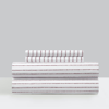 Chic Home Design Kailey 4 Piece Sheet Set Solid White With Dot Striped Pattern Print Design In Red