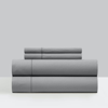 Chic Home Design Casey 3 Piece Sheet Set Solid Color Washed Garment Technique In Grey