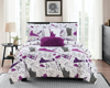 CHIC HOME DESIGN CHIC HOME DESIGN ELLIS 7 PIECE REVERSIBLE COMFORTER SET NEW YORK INSPIRED PRINTED DESIGN BED IN A BA
