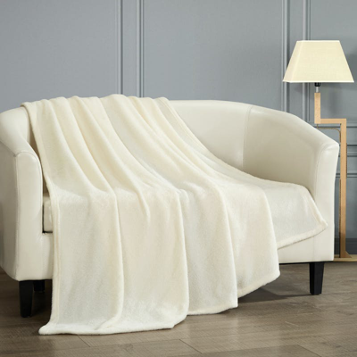 Chic Home Design Keaton Throw Blanket Cozy Super Soft Ultra Plush Micro Mink Fleece Decorative Desig In Brown
